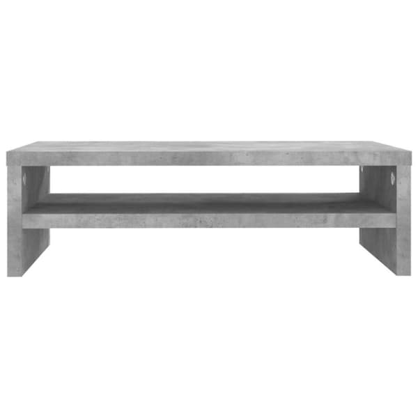 vidaXL skærmstander 42 x 24 x 13 cm spånplade betongrå