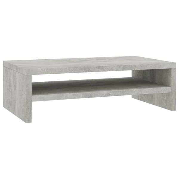 vidaXL Näyttökoroke betoninharmaa 42x24x13 cm tekninen puu