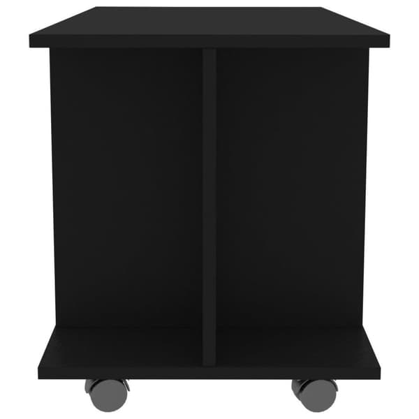 vidaXL TV-taso rullapyörillä musta 80x40x45 cm tekninen puu