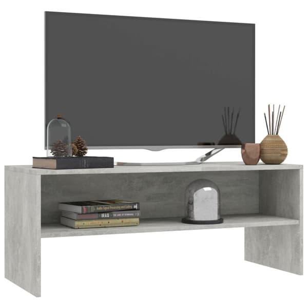 vidaXL TV-taso betoninharmaa 100x40x40 cm tekninen puu