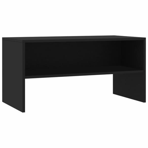 vidaXL TV-benk svart 80x40x40 cm konstruert tre