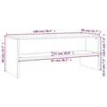 Miniatyrbilde 7 av 7: vidaXL TV-benk sonoma eik 100x40x40 cm konstruert tre
