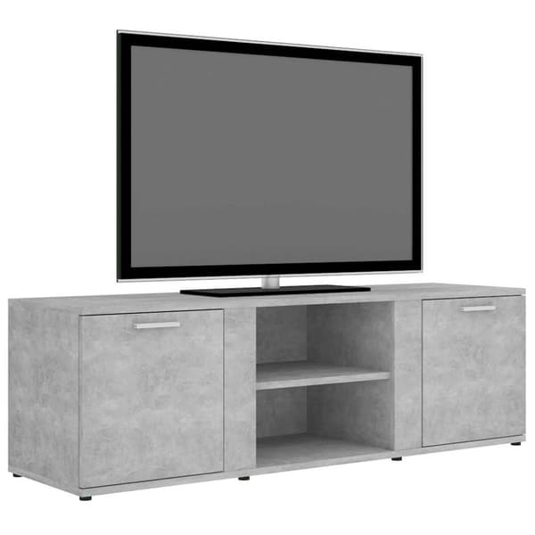 vidaXL tv-bord 120x34x37 cm konstrueret træ betongrå