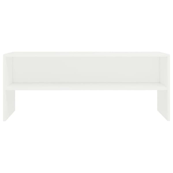 vidaXL TV-benk hvit 100x40x40 cm konstruert tre