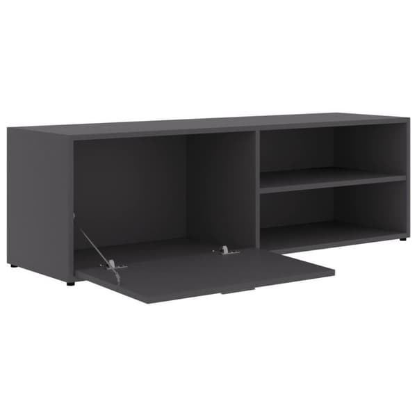 vidaXL TV-benk grå 120x34x37 cm konstruert tre