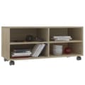 Miniatyrbilde 2 av 6: vidaXL TV-benk med hjul sonoma eik 90x35x35 cm sponplate