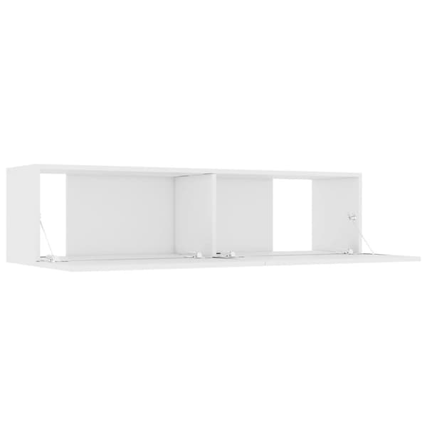 vidaXL TV-bänk vit 120x30x30 cm konstruerat trä