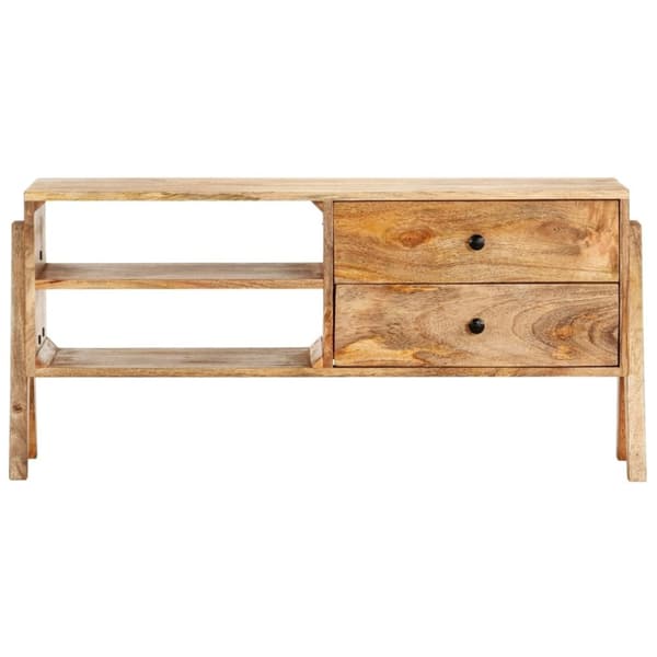 vidaXL TV-benk 97x35x47 cm heltre mango