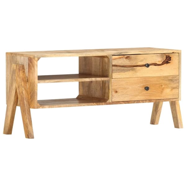 vidaXL TV-benk 97x35x47 cm heltre mango