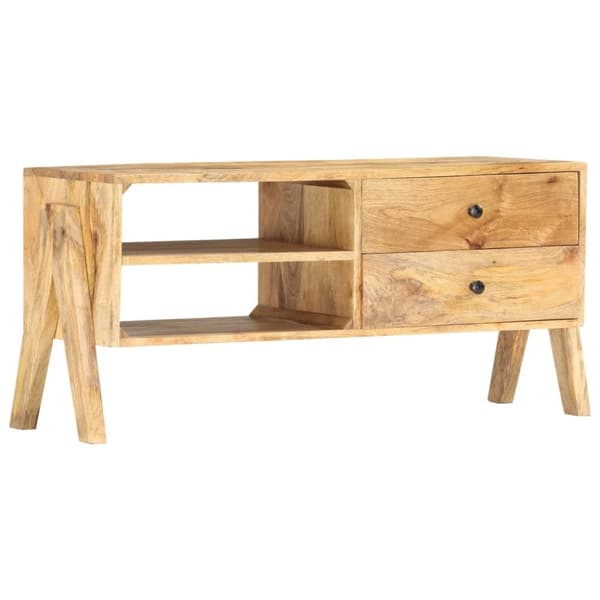 vidaXL TV-benk 97x35x47 cm heltre mango