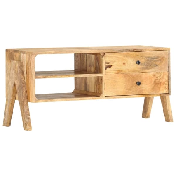 vidaXL TV-benk 97x35x47 cm heltre mango