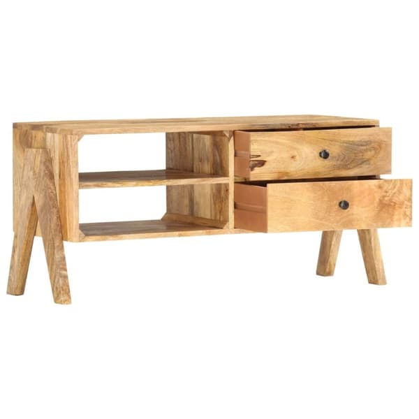 vidaXL TV-benk 97x35x47 cm heltre mango