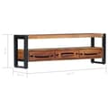 Miniatyrbilde 8 av 11: vidaXL TV-benk 140x30x45 cm heltre akasie
