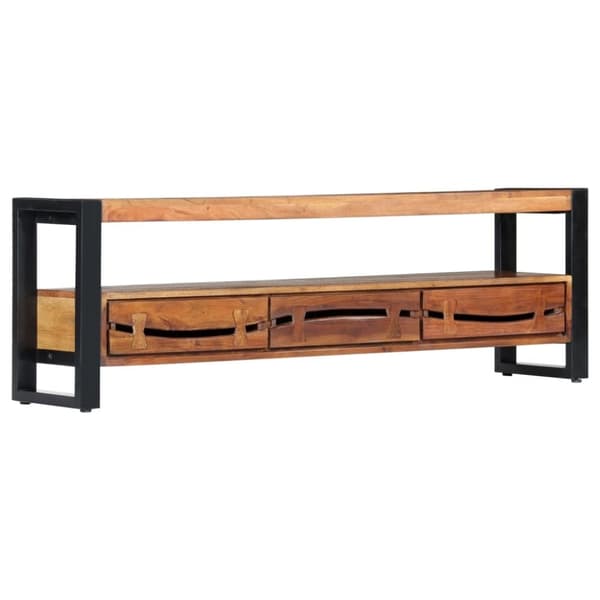 vidaXL TV-benk 140x30x45 cm heltre akasie