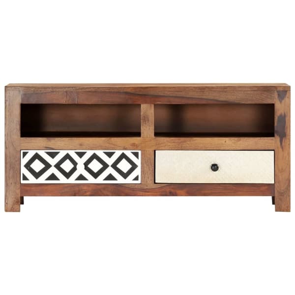 vidaXL TV-bänk 90x30x40 cm massivt sheshamträ