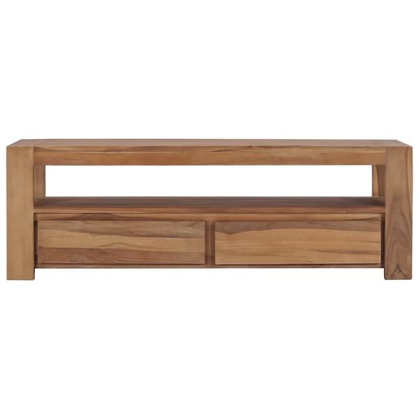 vidaXL TV-bänk 120x30x40 cm massiv teak