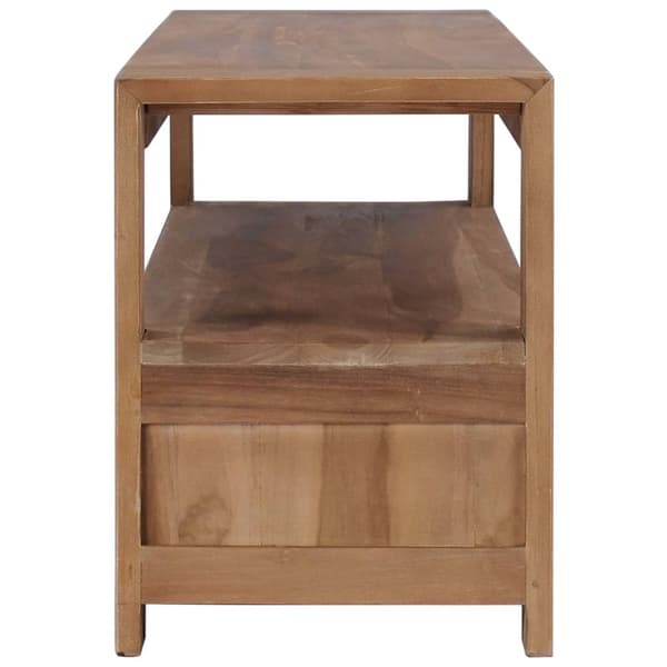 vidaXL TV-bänk 120x30x40 cm massiv teak