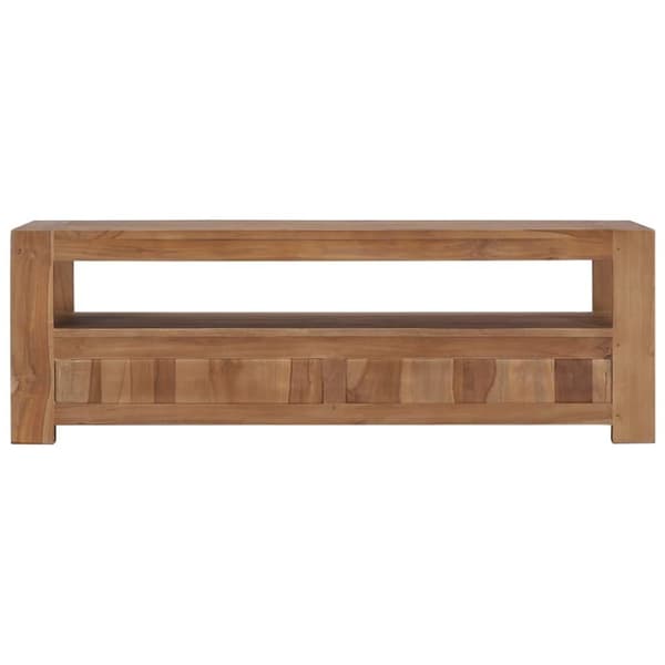 vidaXL TV-bänk 120x30x40 cm massiv teak