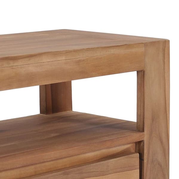 vidaXL TV-bänk 120x30x40 cm massiv teak