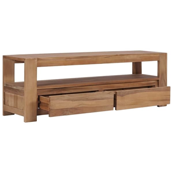 vidaXL TV-bänk 120x30x40 cm massiv teak