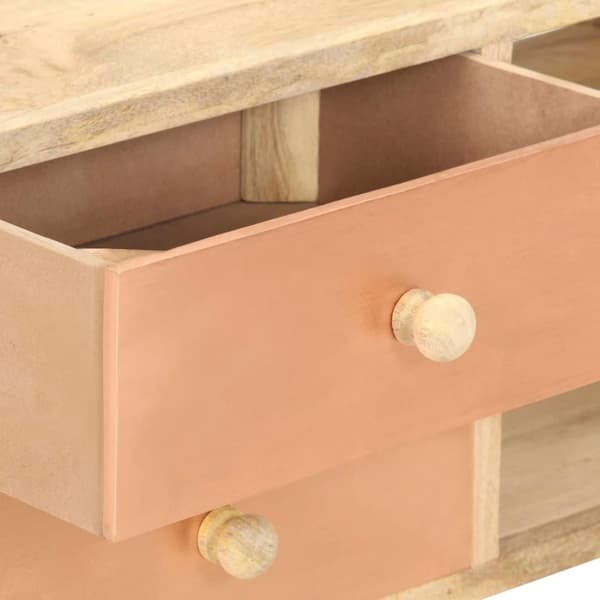 vidaXL TV-bänk 110x30x45 cm massivt mangoträ