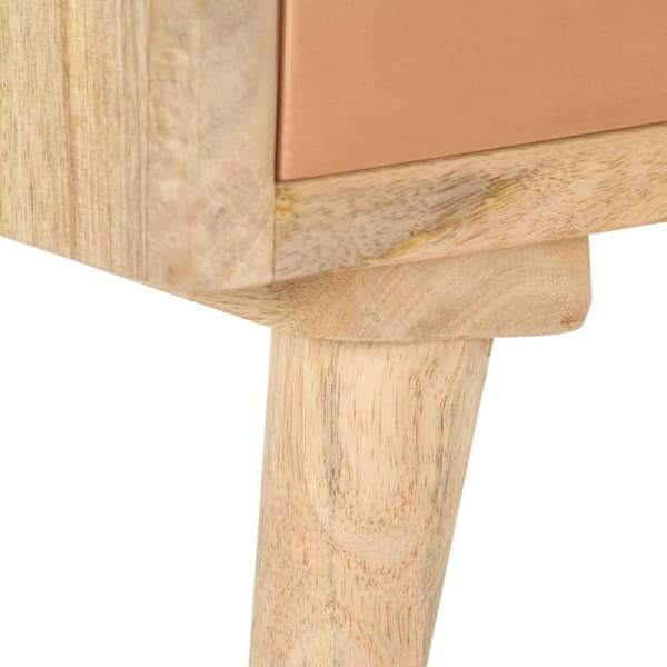 vidaXL TV-taso 110x30x45 cm täysi mangopuu