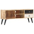 Miniatyrbilde 10 av 10: vidaXL TV-benk 115x30x47 cm heltre mango