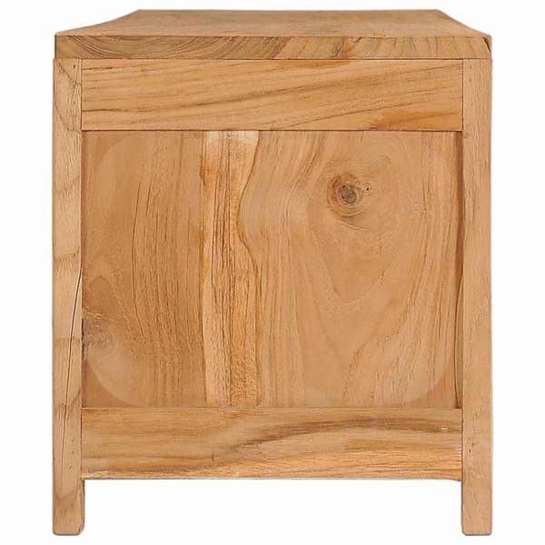 vidaXL tv-bord 135x30x35 cm massivt teaktræ