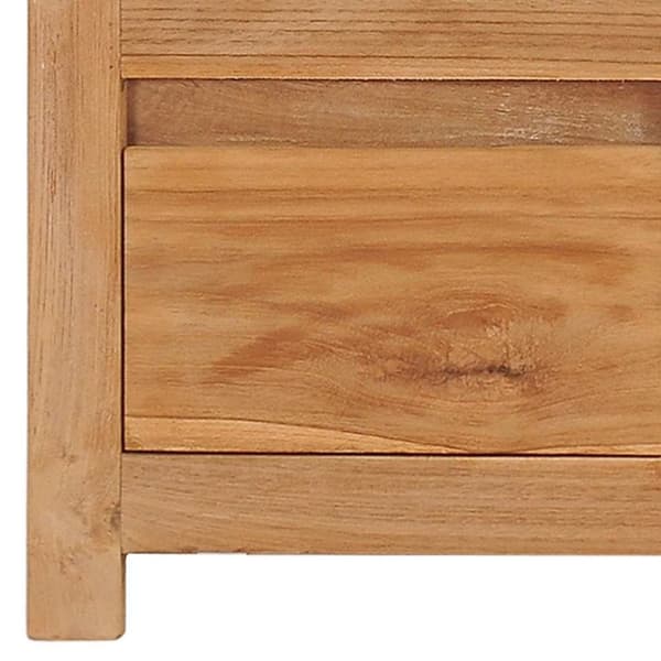 vidaXL tv-bord 135x30x35 cm massivt teaktræ