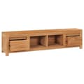Miniatyrbillede 2 af 8: vidaXL tv-bord 135x30x35 cm massivt teaktræ