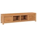 Miniatyrbillede 1 af 8: vidaXL tv-bord 135x30x35 cm massivt teaktræ