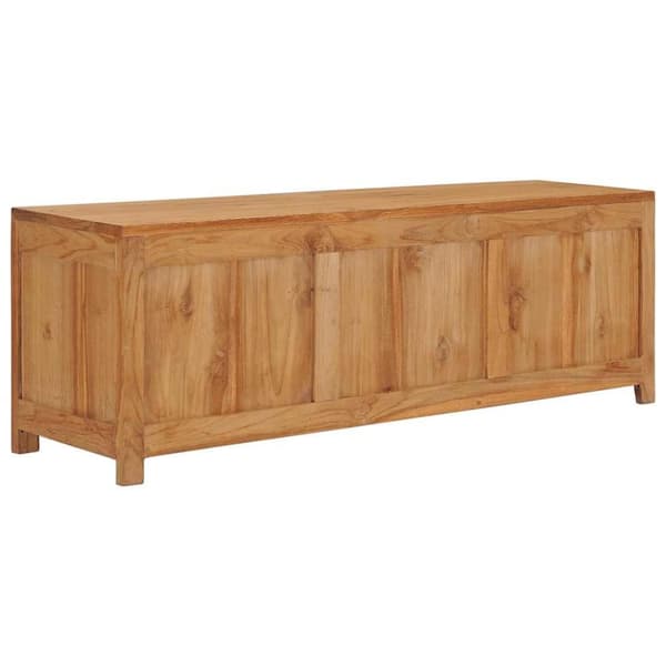 vidaXL tv-bord 120x30x40 cm massivt teaktræ