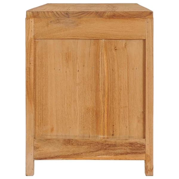 vidaXL TV-bänk 120x30x40 cm massiv teak