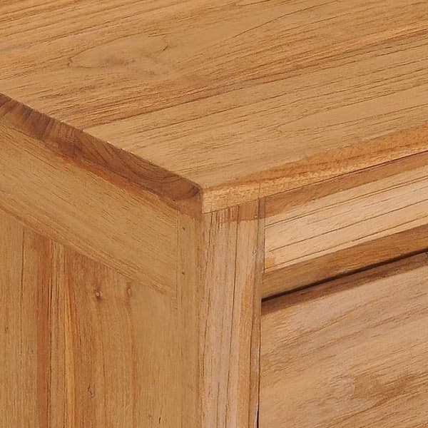 vidaXL TV-bänk 120x30x40 cm massiv teak