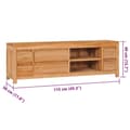 Miniatyrbild 8 av 8: vidaXL TV-bänk 120x30x40 cm massiv teak