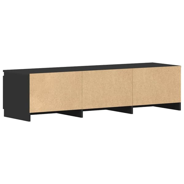 vidaXL Tv-bänk svart 140x40x35,5 cm konstruerat trä