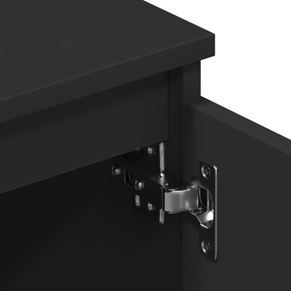 vidaXL Tv-bänk svart 140x40x35,5 cm konstruerat trä