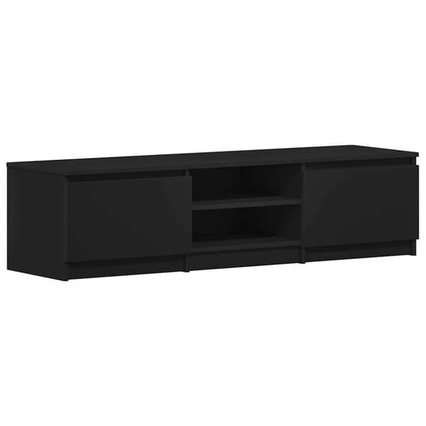 vidaXL Tv-bänk svart 140x40x35,5 cm konstruerat trä