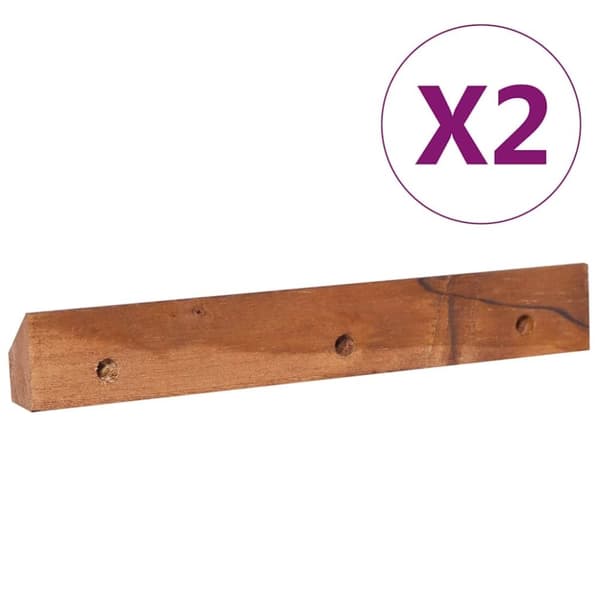 vidaXL væghængt tv-skab 90x30x30 cm massivt teaktræ