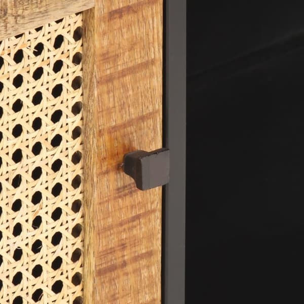 vidaXL TV-benk 90x30x40 cm grovt mangotre med naturlig stokk