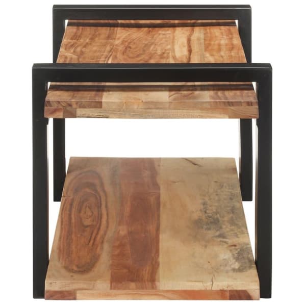 vidaXL tv-skab 90x40x40 cm massivt akacietræ