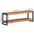 Miniatyrbillede 11 af 11: vidaXL tv-skab 120x30x40 cm massivt akacietræ