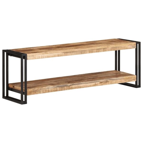 vidaXL TV-benk 120x30x40 cm grovt mangotre