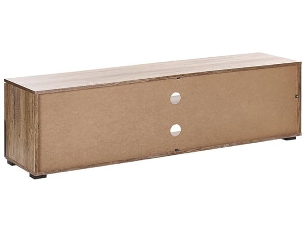 TV-Stander Lyst Træ Sort spånplade til 68'' TV-hylder Låger Kabelstyringshuller Moderne Design