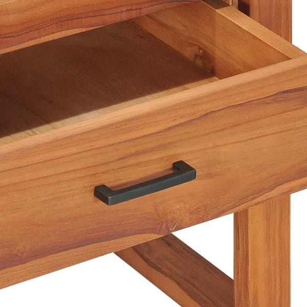 vidaXL tv-bord 100x40x45 cm massivt teaktræ