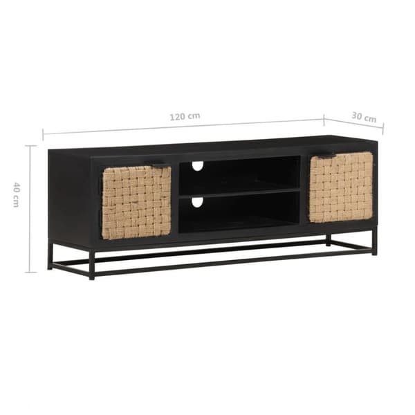 vidaXL tv-skab 120x30x40 cm massivt mangotræ