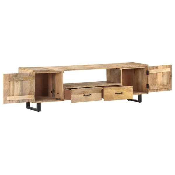 vidaXL TV-taso 160x30x45 cm täysi mangopuu