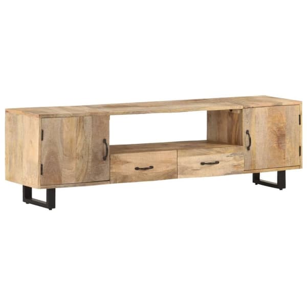 vidaXL TV-taso 160x30x45 cm täysi mangopuu
