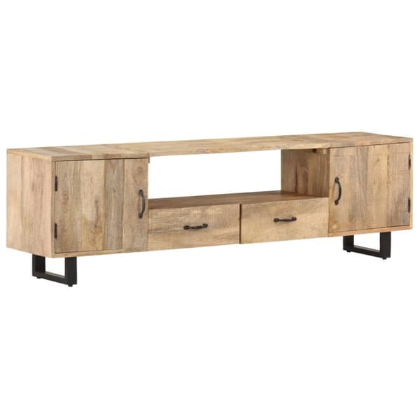 vidaXL TV-taso 160x30x45 cm täysi mangopuu