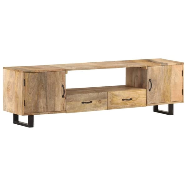 vidaXL TV-taso 160x30x45 cm täysi mangopuu